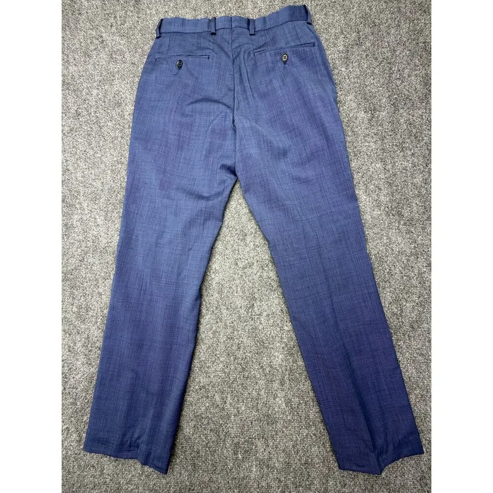 Psycho Bunny Suit Mens 30 Blue Slim Fit Jacket/Pants Dillard’s Skull Lining